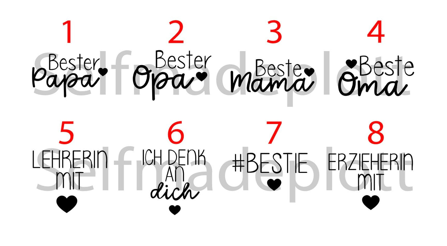 personalisierte Aufkleber Geschenk Selfmadeplott Hochzeit Sticker DIY Geburt Event Deko Geschenke