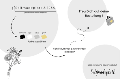 personalisierte Aufkleber Geschenk Selfmadeplott Hochzeit Sticker DIY Geburt Event Deko Geschenke