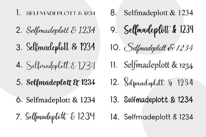 personalisierte Aufkleber Geschenk Selfmadeplott Hochzeit Sticker DIY Geburt Event Deko Geschenke